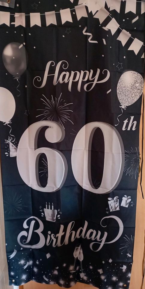 Geburtstag Banner Fahne Flagge Türschild 60. Geburtstag in Hildesheim