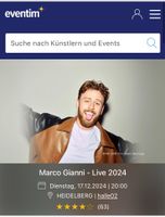 3 Tickets Marco Gianni für Heidelberg am 17.12 Frankfurt am Main - Bornheim Vorschau