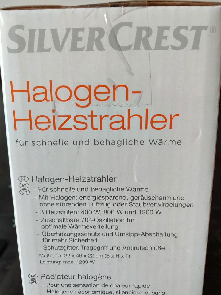 Halogen-Heizstrahler in Stein