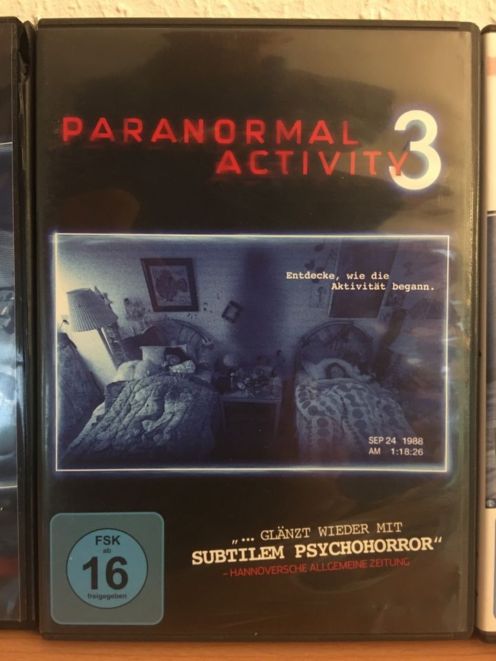 3 DVDs Paranormal Activity 2 / 3 / 4 in Fischbach (Arnsdorf)