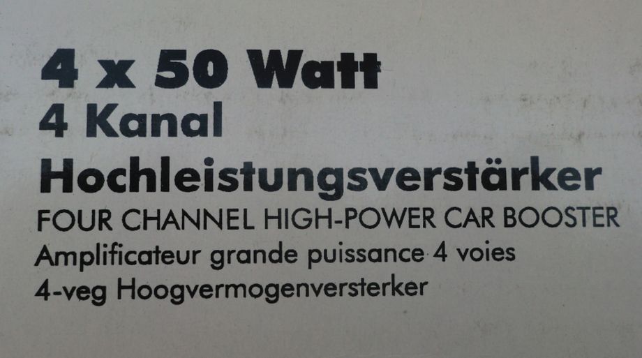 4 Kanal Hochleistungsverstärker „audi tech“ – 4x50 W - Neu in Rust