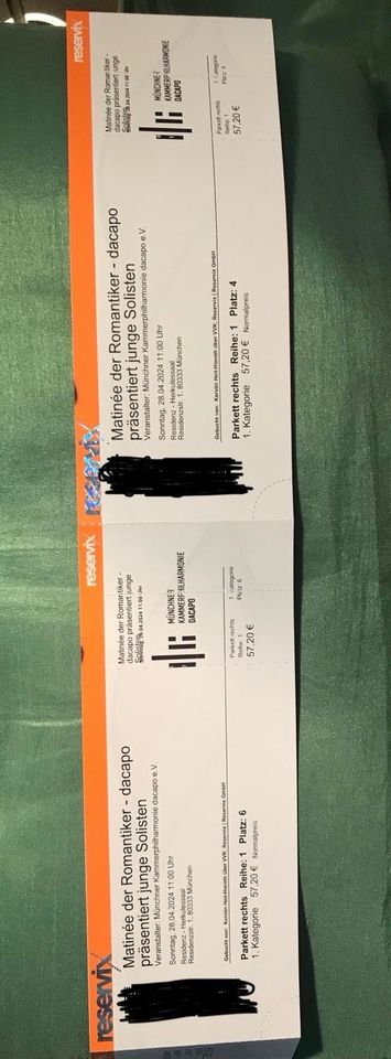 2 Tickets - Matineé der Romantiker in München