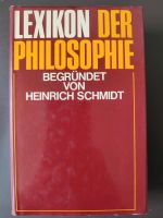 Lexikon der Philosophie (Heinrich Schmidt) Rheinland-Pfalz - Konz Vorschau