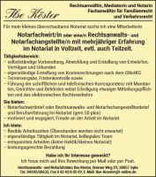 Rechtsanwalts- und Notarfachangestelte/r STELLENANGEBOT Niedersachsen - Syke Vorschau