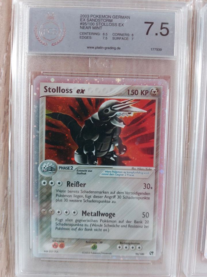 Pokemon Karten Ex Raikou, Kabutops, Knuddeluff EX Sandsturm Mint in Schriesheim