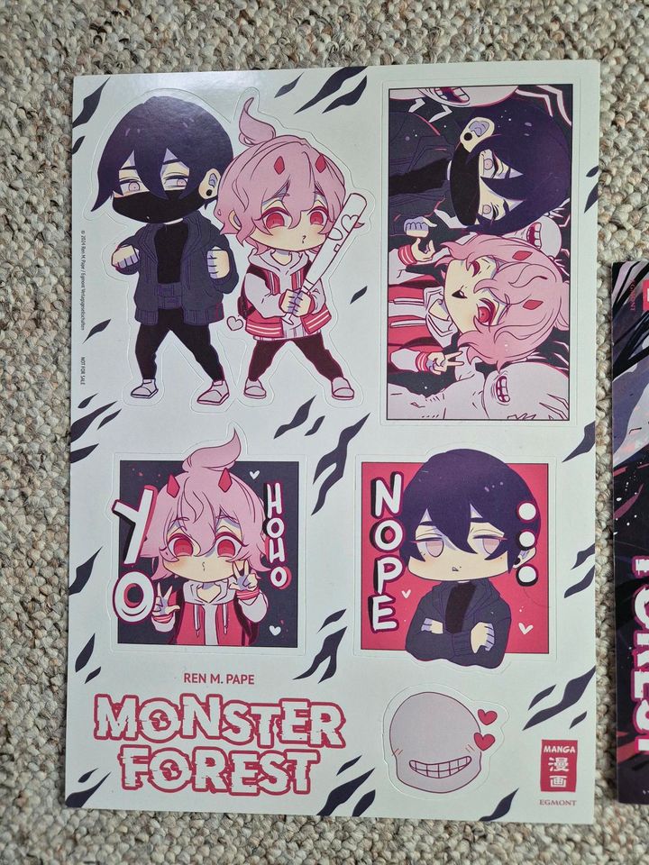 Egmont Manga Monster Forest Mystery Boys Love Sticker Postkarte in Dresden