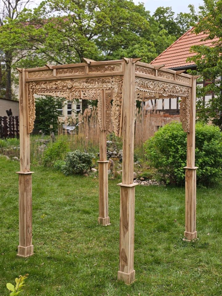 Pavillon Pergola Teak Holz in Werdau