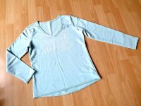 Tchibo Sweatshirt Pullover XS 32/34 mint türkis V-Ausschnitt Brandenburg - Potsdam Vorschau