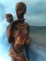 Skulptur, Frau mit Kind, African Style, ca. 27cm Kunststein, DEKO Nordrhein-Westfalen - Gronau (Westfalen) Vorschau