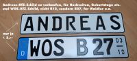 Andreas KfZ-Schild für Hochzeiten u. Geburtstage zu verkaufen Kr. Passau - Passau Vorschau