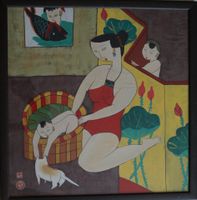Bild, Gemälde,  Frau mit Kind, China Dresden - Pieschen Vorschau