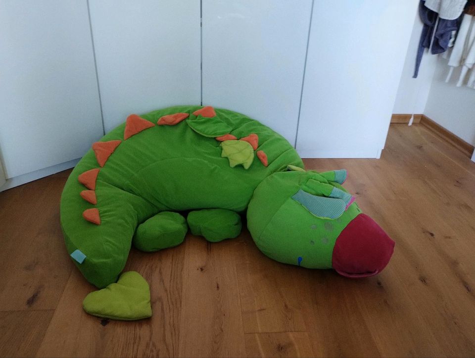 Sitzsack Sitzkissen Sitzdrache Pouf Kissen Drache HABA Fridolin in Köln