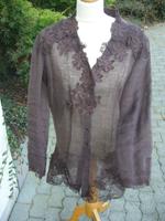 Ermanno Scervino, Bluse, braun, Spitze, 100% Leinen, Gr. 38/40 Nordrhein-Westfalen - Eitorf Vorschau