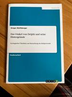 Studienarbeit - Das Orakel von Delphi und seine Hintergründe Niedersachsen - Lüneburg Vorschau