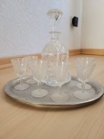 Schnaps Karaffe Kristallglas mit 6 Gläsern und Tablett Baden-Württemberg - Gosheim Vorschau