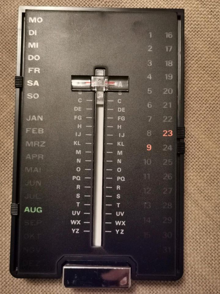 Vintage Telefonnummer-Finder, Metall, OVP *TOP* in Löhne