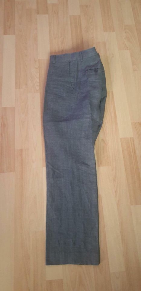 Herren Hose Leinen H&M grau 50 in Rosenheim