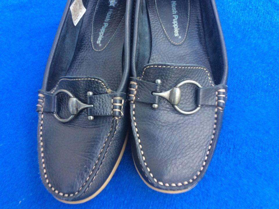Hush puppies blue best sale loafers
