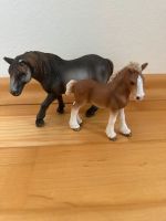 Schleich Percheron Stute mit Fohlen (2007) Nordrhein-Westfalen - Herne Vorschau