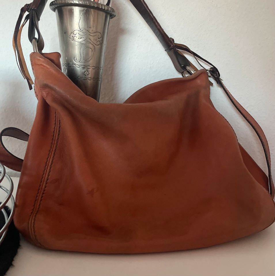 ABRO Ledertasche cognacbraun in Lünen