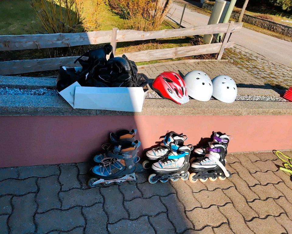 Inliner, Helm, Skaterhelm,Schützer Knie/Ellenbogen in Obergünzburg