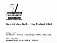 GESTÖRT ABER GEIL Festival 14.09.2024 Berlin - Reinickendorf Vorschau