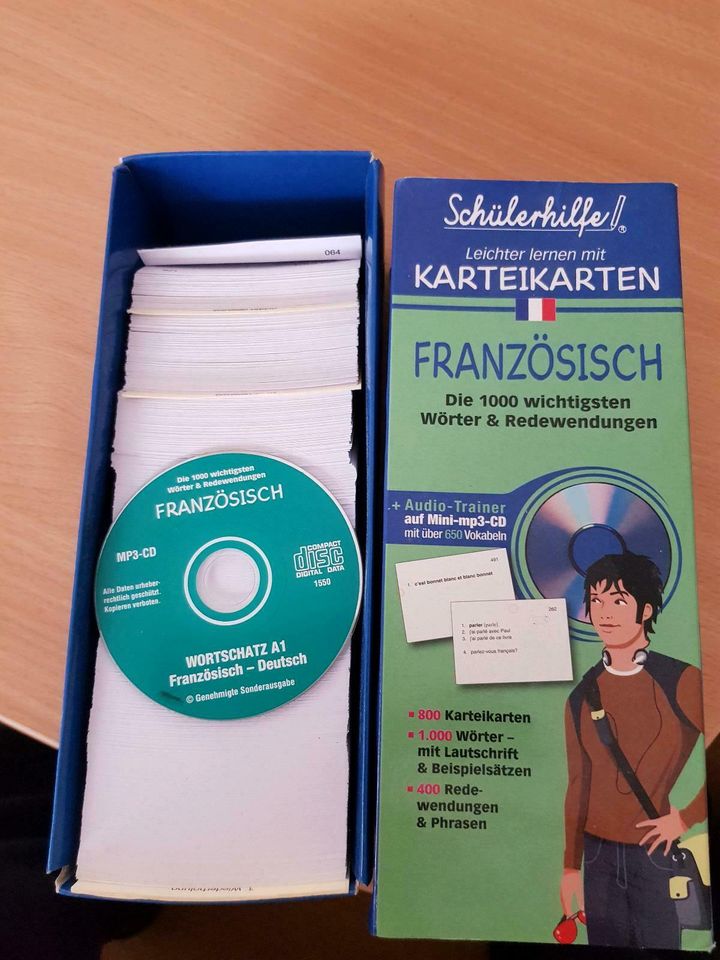 Vokabeltrainer Französisch im Karteikartenformat in Dillingen (Saar)