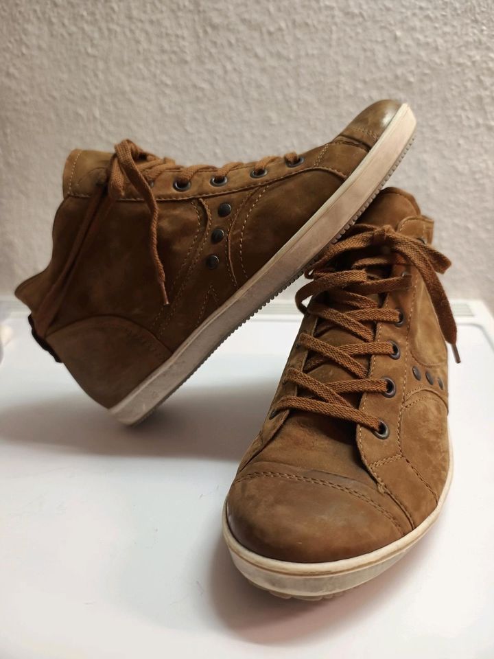 Semler Lederschuhe braun Cognac 37,5 ( 4,5 ) weite H in Stelle