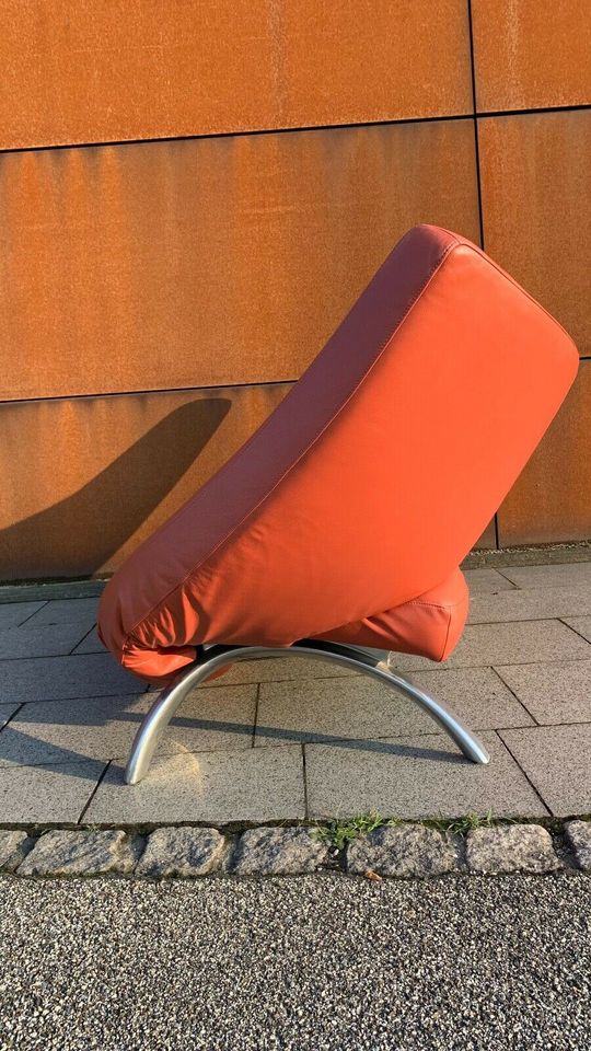 LEOLUX DANAISE Design Sofa Leder orange in Dortmund