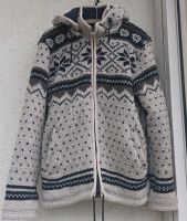 Strickjacke Gr. M ++ Schurwolle ++ gefüttert ++ Kapuze Sachsen - Meißen Vorschau