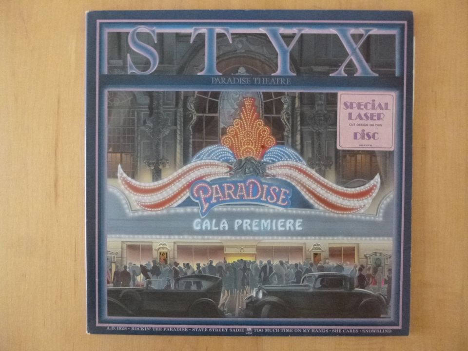 LP Schallplatte Styx, Paradise Theatre in Mauerstetten