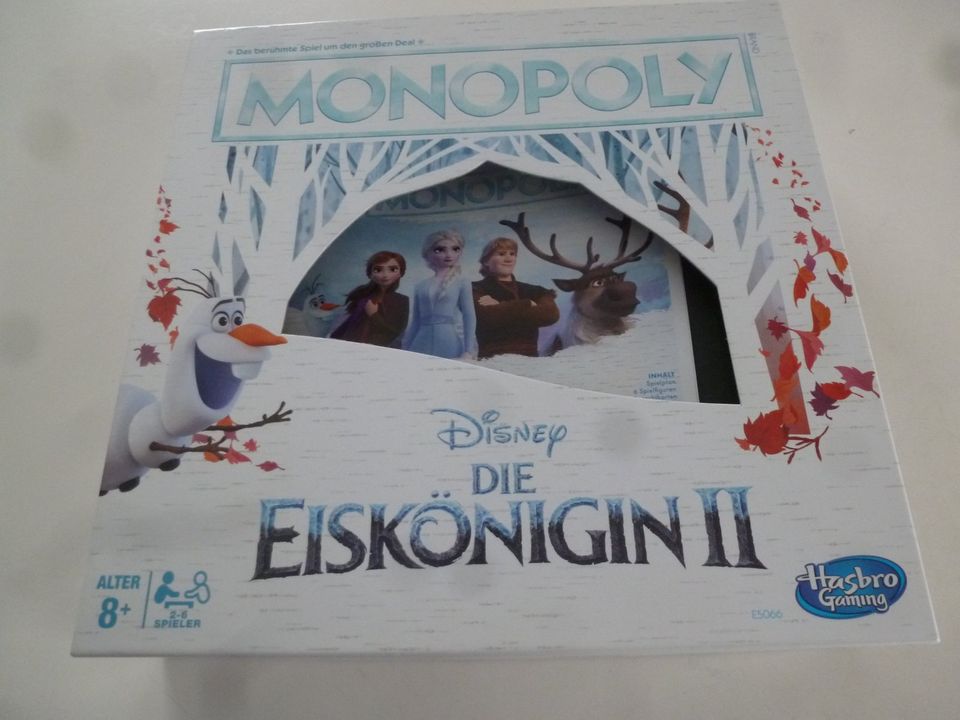 Neuwertiges Brettspiel Monopoly -Disney Die Eiskönigin II, ab 8 J in Brunnthal