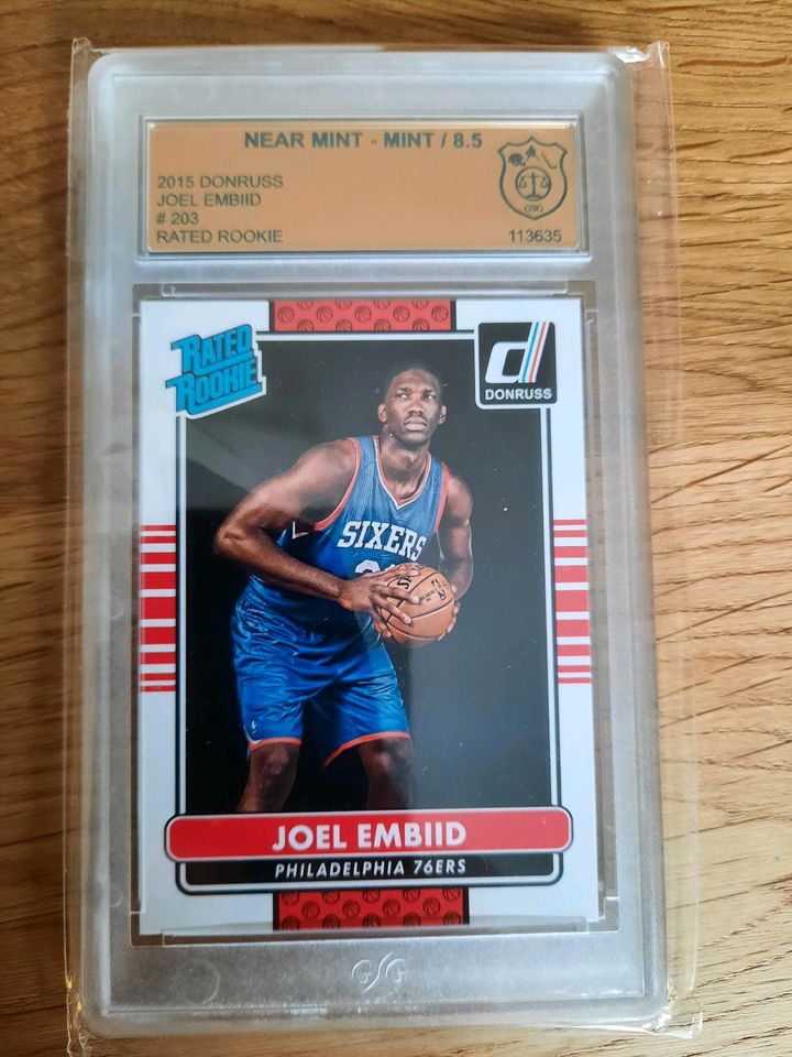 Joel Embiid Rated Rookie NBA Basketball Trading Card Rookie 76ers in Freilassing