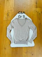 C&A Pullover Longsleeve beige meliert Gr S 36 Damen Frauen V-Auss Bayern - Lohr (Main) Vorschau