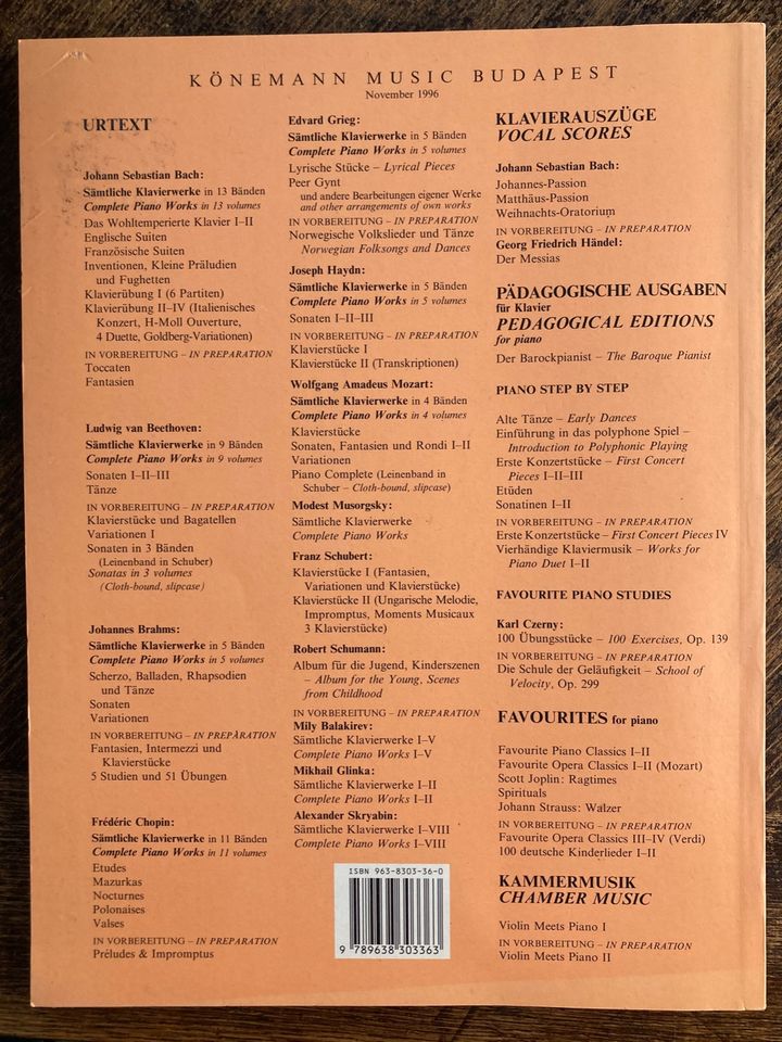 Haydn Sonaten III Klavier Noten ISBN 9638303360 Könemann in Möckmühl