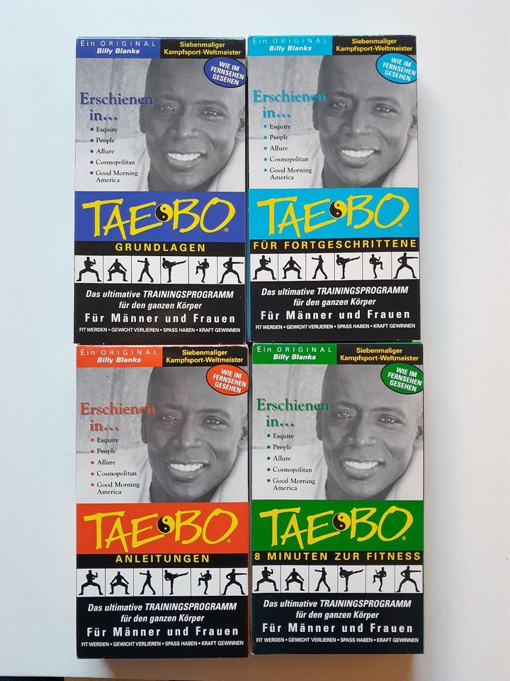 Billy Blanks TaeBo 4 VHS Kassetten in Mehlingen