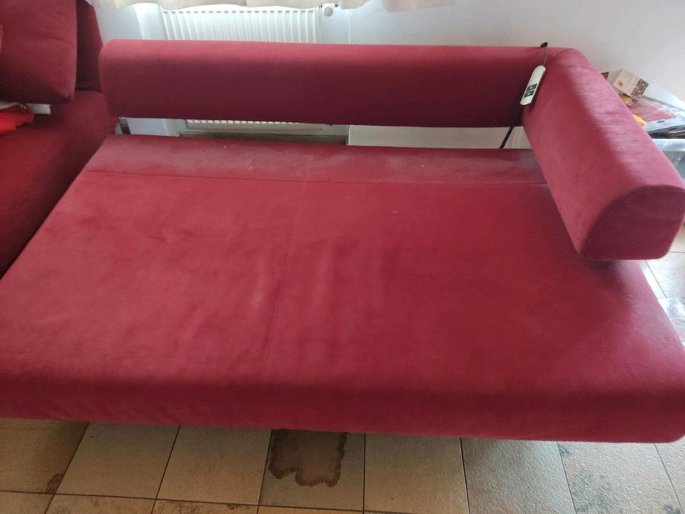 Sofa 2-Sitzer, ausziehbar, mit Motor in Greding