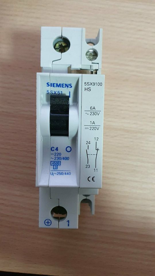 2x SIEMENS 5SX5 C4 Sicherungsautomat Leitungsschutzschalter in Bopfingen