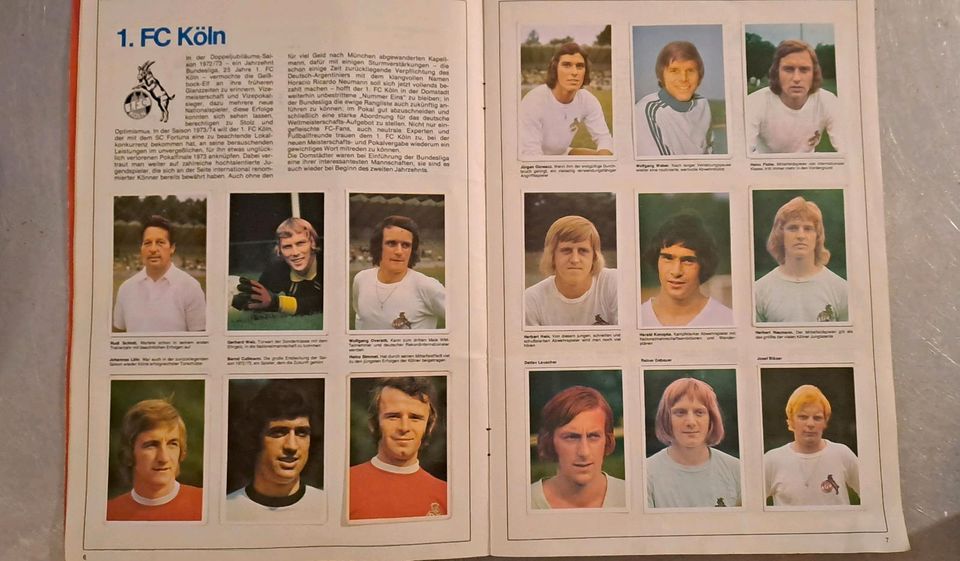 Sammelalbum Fußballstars 1973/1974 komplett in Siegen