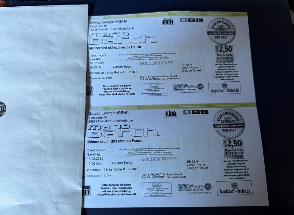 Mario Barth - Mãnner sind nichts ohne die Frauen - Golden Tickets in Ludwigshafen