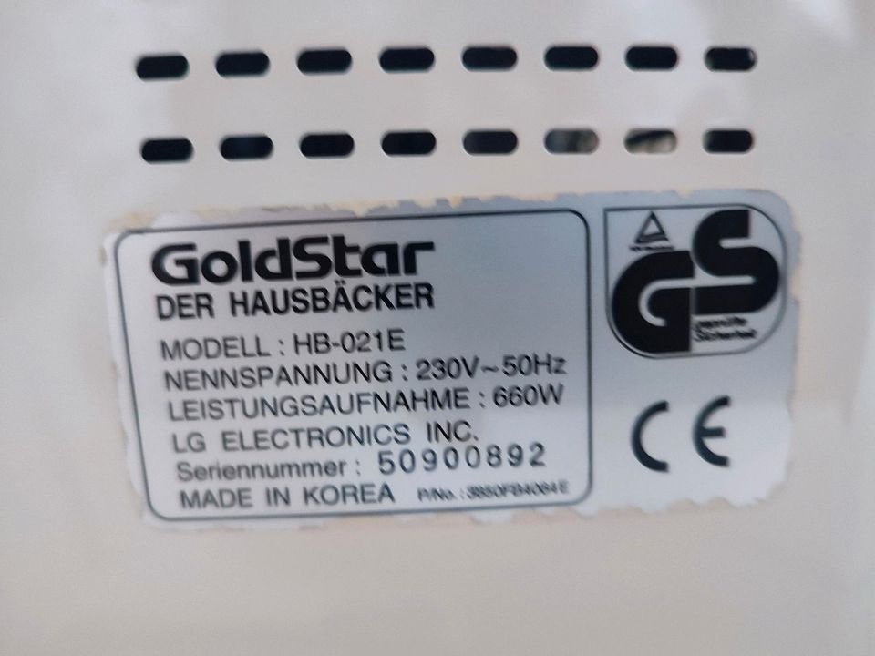 Brotbackautomat Brotbackmaschine Goldstar neuwertig in Eslohe