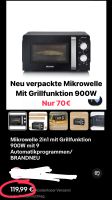Neuverpackte Mikrowelle 900W mit Grillfunktion 70€ statt 120€ Nordrhein-Westfalen - Grevenbroich Vorschau