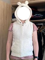 Neuw! Teddy-Weste Gr. S weiß Teddyfleece warm weich Ohren Kapuze Thüringen - Jena Vorschau