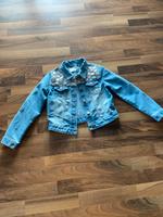 Jeansjacke mit Spitze von Denim&Co Gr 146 Baden-Württemberg - Wertheim Vorschau