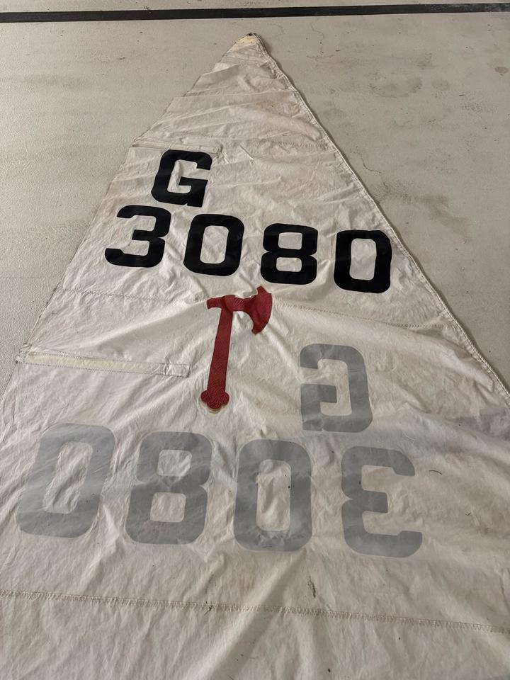 Elvström Großsegel Pirat mit Klassenzeichen Hackebeil G3080 image