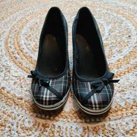 Wedges Schleife Lolita kariert sneaker pumps casual style korean Niedersachsen - Melle Vorschau