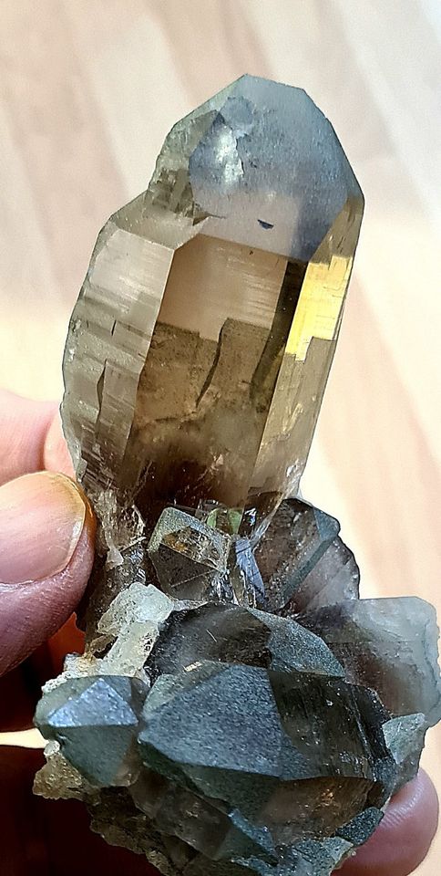 Rauchquarz, Bergkristall Kristall Maderanertal Schweiz Mineralien in Ebersburg