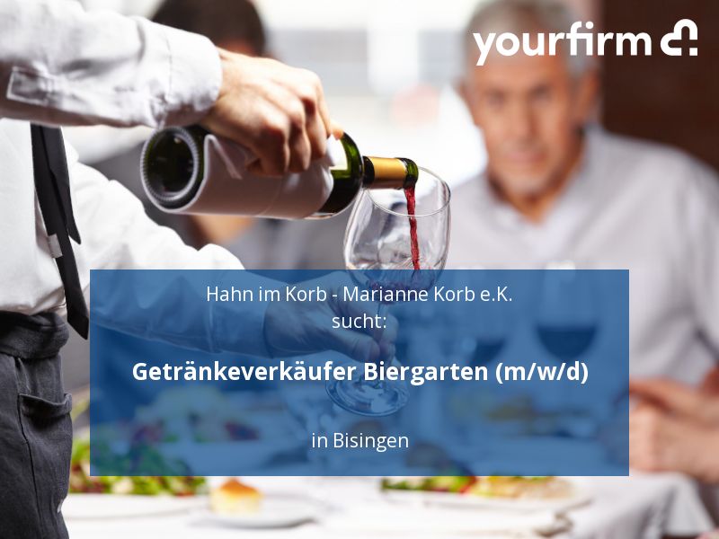 Getränkeverkäufer Biergarten (m/w/d) | Bisingen in Bisingen