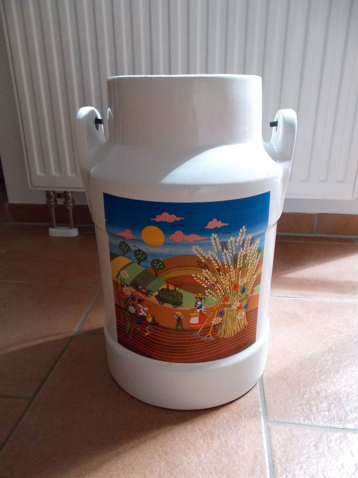 Milchkanne, Keramik, 40 cm, Dekoration in Putbus