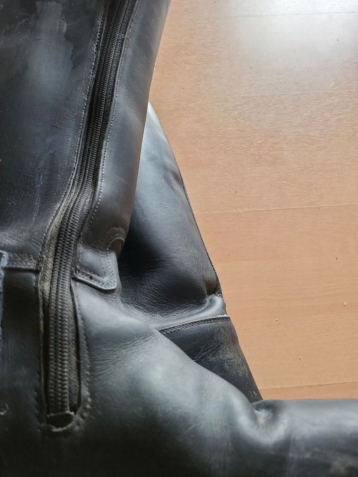 Dressur leder reitstiefel cavallo schwarz 41 weitschaft xxl in Kirchheim bei München